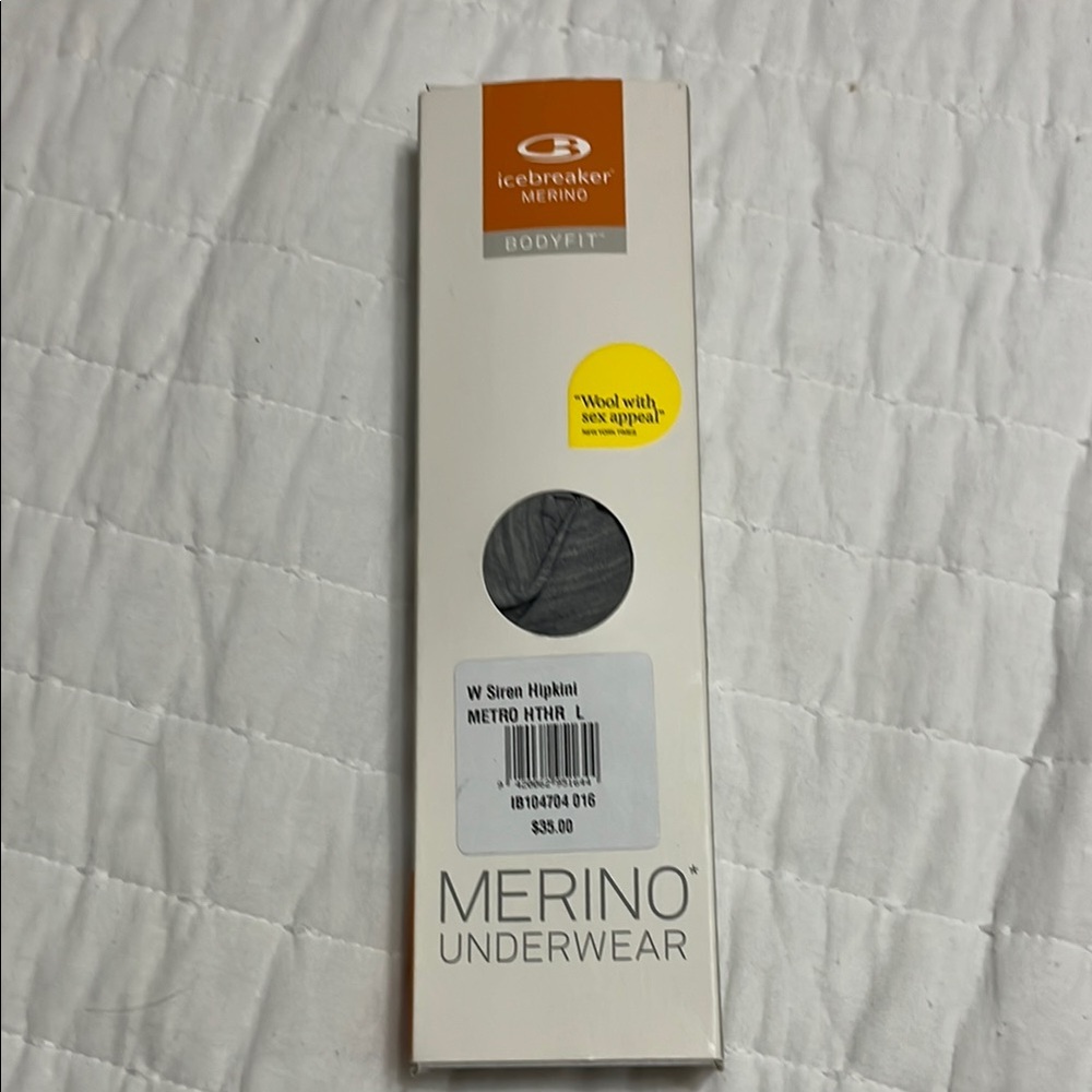 Icebreaker Gray Boxer Briefs Merino Underwear